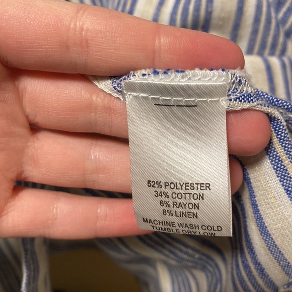 Heroes & Dreamers Linen Stripe Button Down Dress - Picture 8 of 9